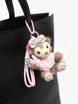 Bag Charm Pink Bear Miniprix Roze charms BB-vue-porte